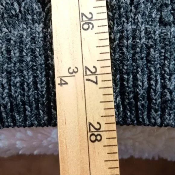 Torrid Gray Ladder Pointelle Knit Sweater Women's 3X. 3/4 Sleeves Scoop Neckline - Picture 11 of 14